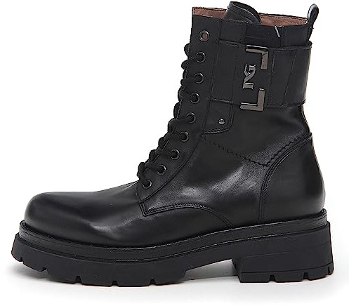 Nero Giardini I309151D Anfibi Donna in Pelle - Nero 37 EU