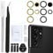 ZHUROUPU 2 Pack Back Rear Camera Glass Lens Replacement for Galaxy S21 Ultra Camera Glass Lens with Back Adhesive, Repair Tool Kit, Camera Glass Lens Protector