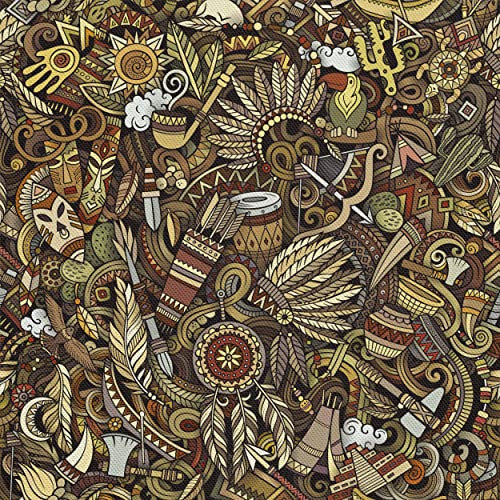 HEKO PANELS Stoff Oxford Wasserdichte Meterware Canvas-Stoff Polyester Stoff Zum Nähen Nähstoffe Möbelstoffe Dekostoffe Handwerken Wasserabweisend Blickdicht Indianer 3 Meter 155 x 300 cm