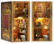 Cutefun DIY Book Nook - Kit per casa delle bambole in miniatura 3D, in legno, per libreria, con inserto per libreria, modello di costruzione, kit regalo creativo con luce (F Eternal Bookstore)