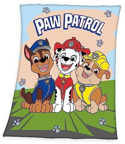 Herding Fleecedecke Paw Patrol, 130 x 170 cm, 100% Polyester, Fleece