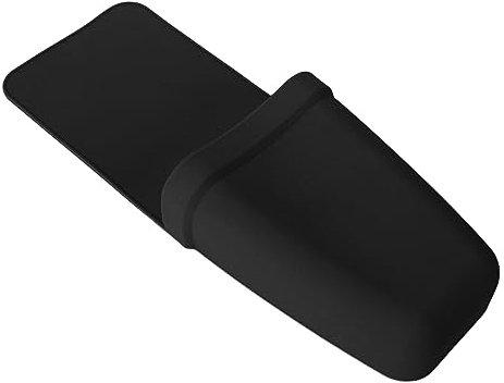 Brrnoo Hitzebeständige Silikontasche für Haarstyling-Werkzeuge, Aufbewahrungs- und Reisetasche für Lockenstäbe, Glätteisen, Stäbe, Etuihalter für Besteck, Obstschalen (Schwarz)