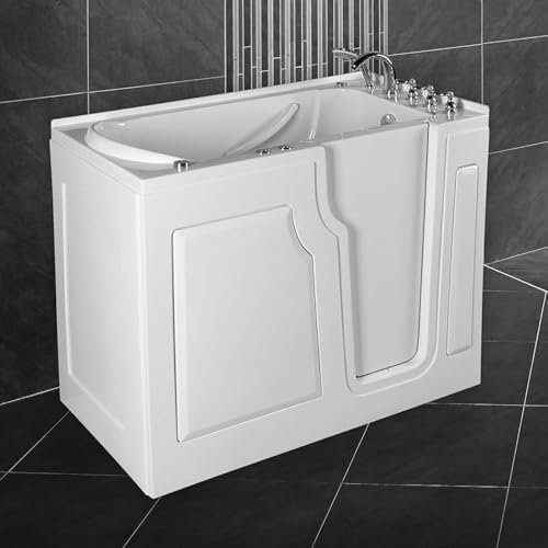 Luxus Tür Seniorenbadewanne Whirlpool Badewanne 122x71cm Modell 2024