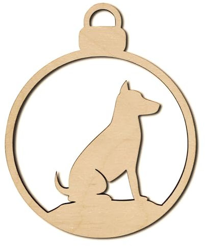 Melis Weihnachtsbaum-anhänger - Hund – optional mit Wunsch-Name persoanlisiert Christbaum-anhänger