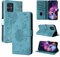 Rostsant Handyhülle für Motorola Moto G54 5G Löwenzahn PU Leder Motorola Moto G54 5G Flip Case Brieftasche Tasche Hülle Magnetisch Handyhülle für Motorola Moto G54 5G Blau