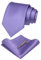 JEMYGINS Cravate Homme en Soie et Pinces à cravate Carre de poche Set violet lavande