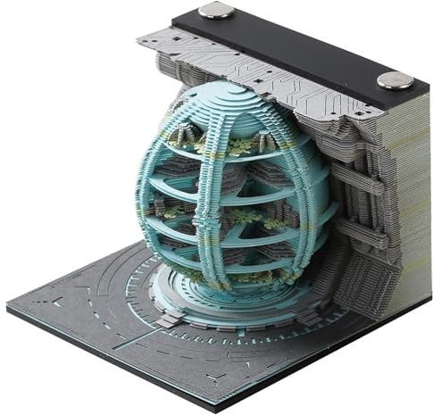 3D Kalender Abreißen 2024, 205 Blatt Memo Pad Papier, 3d Kalender Ökoerde kreative Post, Notizblöcke für Kind/Liebhaber/Freunde/Ehefrau/Student Geschenke (Ökoerde)
