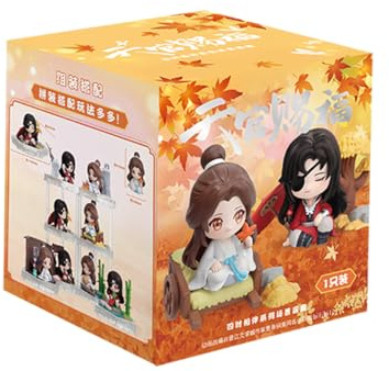 RZAHUAHU Heaven Official Blessing Blind Box Hua Cheng Xie Lian Chibi Figure Anime Gift (Single (randomized))