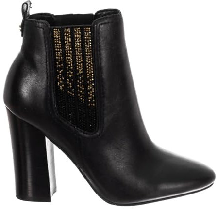 Guess FLLUN3LEA10 - Stivaletti da donna con punta rotonda, nero/bianco, 41 EU