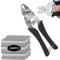 yotutun Wurstclipper Zange mit 1200 Clips, Wurstclipper Clips Zaunzange Hog Ringzange Hog Ring Zange Drahtbefestigungszange für Matratzen Auto Kissen Sofas Zäune Pet Käfige