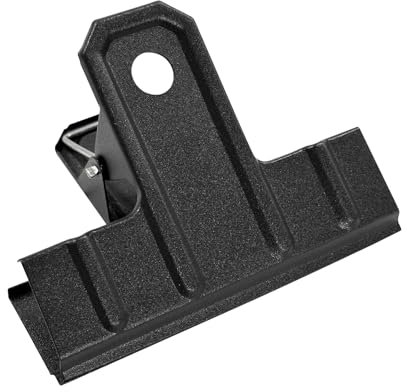 POERMA Large Bulldog Clips 8 Pack, 120mm/ 4.7inch Binder Clips, Metal Hinge Clips for Crafts, Drawings, School & Office Supplies