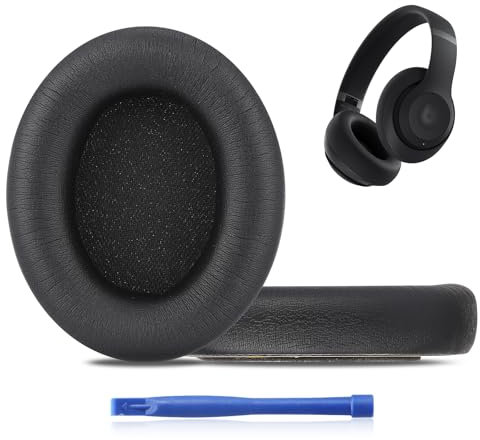 MC Magic Cushion Replacement Ear Pads for Beats Studio pro,High-Density, Shock-Absorbing Foam,Protein Leather,Doesn't fit Any Other Studio Models (Black)