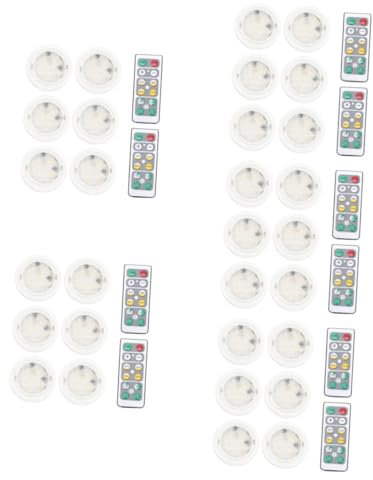 Gadpiparty 30 Stk Batterieleuchten im Schrank Mini-Puck-Lichter Batterie leuchtet schlafzimmerlampe kinderzimmer beleuchtung LED-Nachtlicht Nachtlicht batteriebetrieben Dimmbar Batterielicht