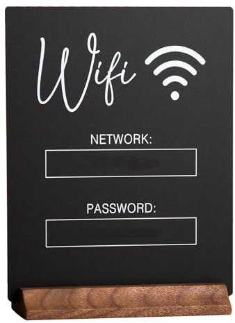 Signal de mot de passe Wi-Fi acrylique - Signal Wi-Fi acrylique, panneau avec mot de passe Wi-Fi, bouclier de signal Wi-Fi, signal Wi-Fi pour la maison, les invités, l'hôte, la maison et l'ameublement