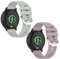 JYMYI 2Pcs Cinturinos Smartwatch per Garmin Vivoactive 4S / Forerunner 265S Bracelet Armband, 18mm Silicone Cinghia Cintura Cinturini di Ricambio per Garmin Venu 3S / Venu 2S Cinturino (verde viola)