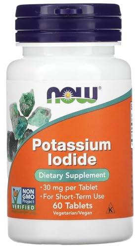 Now Foods – Potassium Iodide 30mg | Thyroid Health Support – 60 Tablets