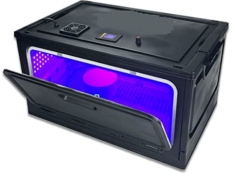 Dimming Curing Box LED UV-GEL-Lampenmaschine UV-Lichthärtung 3D-Drucker Harz UV-Kleber Öl Glas Tinte Farbe Siebdruck Telefon UV-Harzlicht(Color:395nm)
