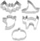Halloween Ausstechformen Kürbis Ausstechformen, Plätzchenausstecher Edelstahl Halloween Ausstecher Kürbis Katze Geist Hexenhut Fledermaus Cookie Cutter Plätzchenformen Set