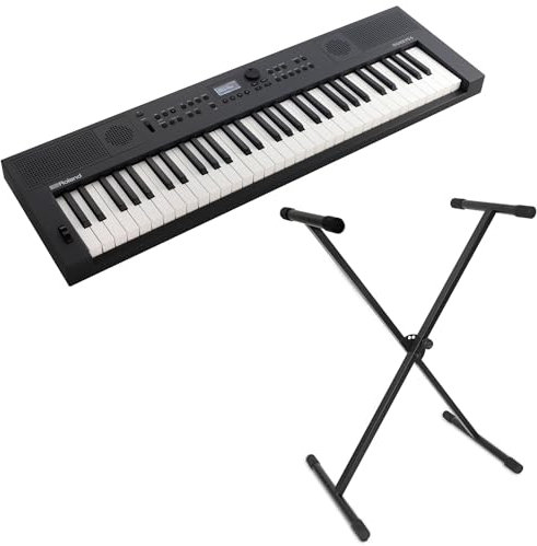 Roland GO: Keys5 Music Creation Keyboard Grafite 61 tasti + supporto per tastiera Keepdrum