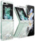 Cover Samsung Galaxy Z Flip 6 Glitter Trasparente Antiurto Anti-giallo Quicksand Silicone Custodia Protettiva Clear Case