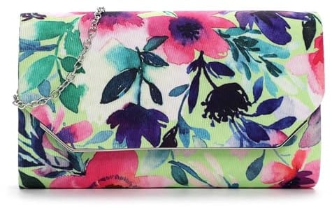 Tamaris Amalia Flower Clutch Green