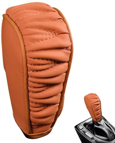 Nbhuiakl Auto-Schaltknauf-Abdeckung, Kunstleder-Schaltknauf-Abdeckung für LKW, staubdicht, für LKW, Gangschaltung, rostfrei
