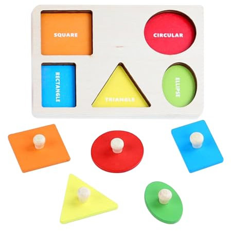 Embhlitfe Baby Puzzle Montessori Toys for 1 Year Old Wooden Baby Toys Early Education for Preschool Educational Jigsaw Puzzles 1 Year Old Girl Boy Birthday Gifts