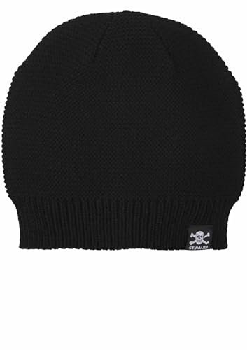 FC St. Pauli Beanie Wintermütze Bommelmütze (DE/NL/SE/PL, Alphanumerisch, Einheitsgröße, Totenkopf Flaglabel)