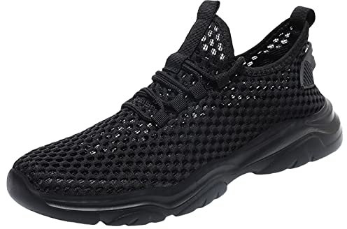 Zapatos Moda Y Deporte Para Hombres Zapatos De Trail Hombre Baloncesto Hombre Rojo Baloncesto Hombre Negro Zapatos De Running Caminar Running Shoes, B Le Noir, 43 EU