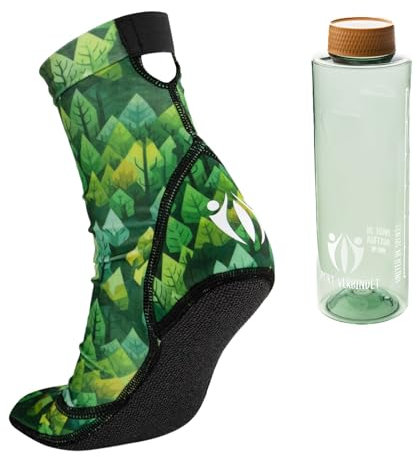SportVerbindet Beach Volleyball & Sand Fußball Socken mit Kevlar Sohlen, langlebig und bequem (DE/NL/SE/PL, Alphanumerisch, L, Regular, Regular, Hydro Set Grün)