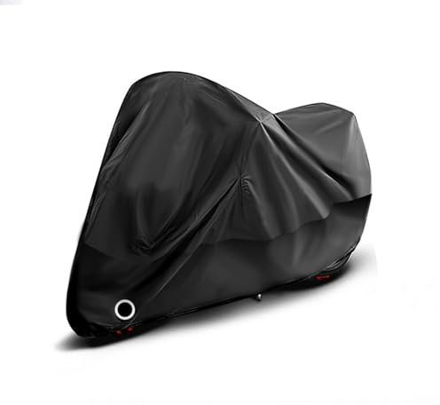 SNXLW Bâche Moto pour KTM 990 Supermoto / 990 Supermoto R Housse de Moto Housse Protection pour Moto Extérieure Couverture Moto Étanche Bache Moto Accessoires,Black-265 * 105 * 125CM