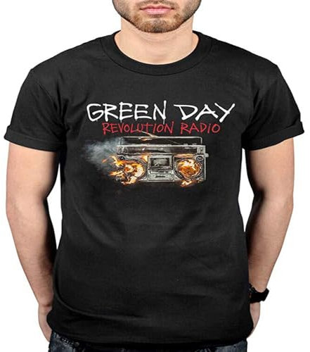 Green Day Revolution Radio Cover Unisex T Shirt Merch Rock Album Music Black L