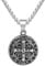 Vintage Kreuz Anhänger Halskette für Männer Exorzismus Symbol Titan Stahl Einzigartiges Retro Stil Modeschmuck Geschenk