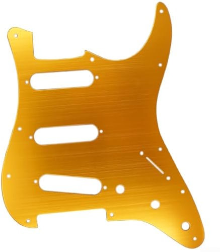 Schlankes Design Aluminium Gitarre Pickguard mit 11 Löchern für einfache Montage (orange)