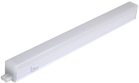 LED Unterbauleuchte Küchen Lampe mit Ein/Aus-Schalter warmweiß Lichtleiste 325 mm 230V 4W 3000K 400 Lumen Schrankbeleuchtung Werkstatt Leuchte