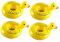 Milisten 4Piezas Tazas Inflables Bebidas Flotantes Piscina de Posavasos de Duraderos y Reutilizables Fiesta Agua Accesorios
