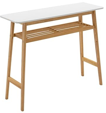JOSIAHCQ Bartisch Küche Stehtisch Holz Hochtisch Bar Table Bistrotisch Komfort und Stabilität für Esszimmer Küche Wohnzimmer Taverne – nur Tisch(Wit)