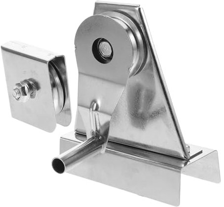 LIOOBO Heavy Duty Flagpole Pulley Kit Stainless Steel Plate Mount Pulley Easy to Use Crank Handle for Flags Rod