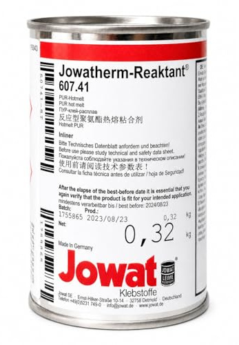 Jowat Jowatherm® 607.41 PUR Kantenschmelzkleber Weiß 0,32 kg Patrone HOLZ-HER – Hotmelt PUR für Möbel-Kanten & Holzverarbeitung