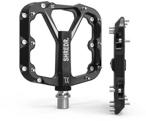 Shredr. Flat 2.0 Pedale für MTB | Superleichte Flatpedals fürs Mountainbike | In 2 Größen und 9 Farben | inkl. schwarzen Reflektoren