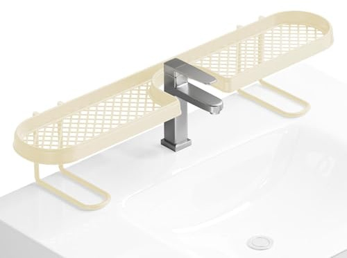 Gvblkq Porte-Éponge Robinet | Support Rangement Robinet en Forme U,Rangement Compact au-Dessus de l'évier - Salle de Bain, Douche, comptoir, Appartement, Cuisine, dortoir, Location, Petit Espace