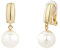 Traveller Ohrclip Hänger - Damen - weisse 12mm Perle - 22kt vergoldet - 113718