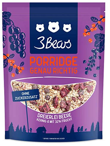 3Bears Foods Porridge Dreierlei Beere 400 g