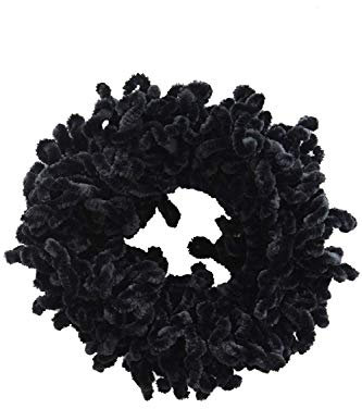 DIVISTAR Elastische Haargummis, schwarz, muslimischer Hijab, weicher Haarring, Bandhalter für Damen/Mädchen