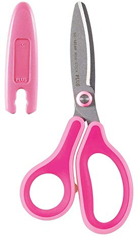Plus Japan Fitcut Curve Scheren für Kinder, fluoreszierend, 145 mm, Rosa, 5 Stück