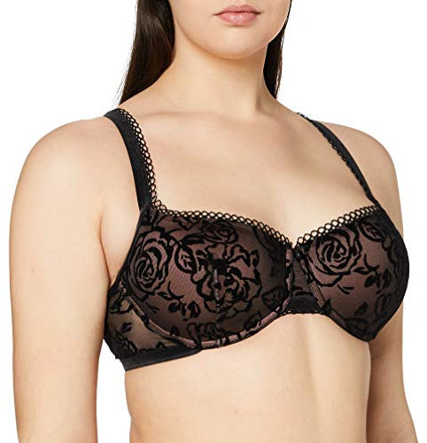 Triumph Damen Velvet Rose Spotlight WHP Geformter BH, Black, 85E