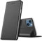 Verco Handyhülle für iPhone 13 Mini, Premium Handy Flip Cover für Apple iPhone 13 Mini Hülle [integr. Magnet] Book Case PU Leder Tasche, Schwarz