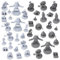 Path Gaming 40 Miniatur-Monster-Fantasy-Tisch-RPG-Figuren für Dungeons and Dragons, Pathfinder-Rollenspiele. 28 mm skalierte Miniaturen, 10 einzigartige Designs, unlackiert, ideal für D&D/DND