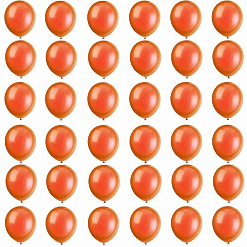Luftballons Orange 10 Zoll Halloween Ballons,36 Stück 25cm Luftballons Halloween Helium Ballons Partyballon Deko,Latex Luftballon für Orangee Party,Geburtstag,Hochzeit,Halloween Dekorationen