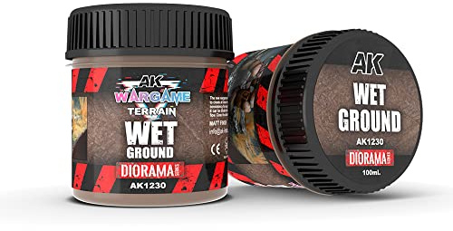 AK Interactive - AK1230 Wet Ground Wargame Terrain 100 ml